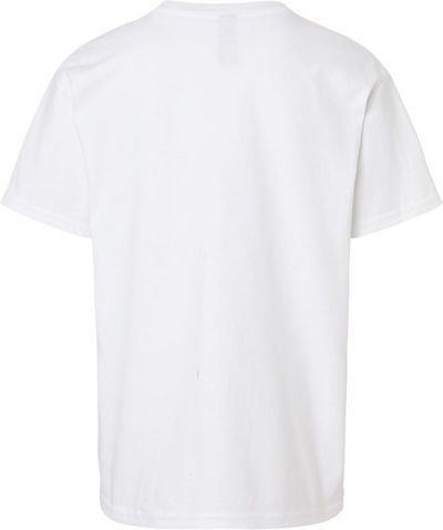 Am image of a Custom Gildan Ultra Cotton Youth T Shirt in White!