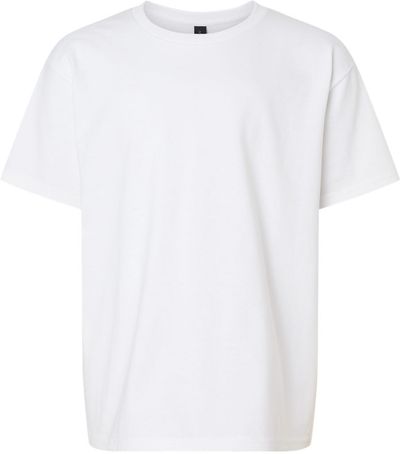 Am image of a Custom Gildan Ultra Cotton Youth T Shirt in White!