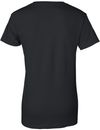 Am image of a Custom Gildan Ultra Cotton Ladies TShirt in Black!