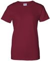 Am image of a Custom Gildan Ultra Cotton Ladies TShirt in Cardinal Red!