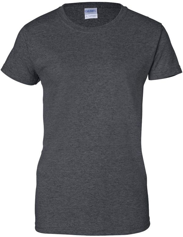 An image of a Custom Gildan Ultra Cotton Ladies TShirt in Dark Heather!