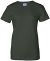 Am image of a Custom Gildan Ultra Cotton Ladies TShirt in Forest Green!