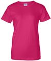 Am image of a Custom Gildan Ultra Cotton Ladies TShirt in Heliconia!