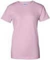 Am image of a Custom Gildan Ultra Cotton Ladies TShirt in Light Pink!