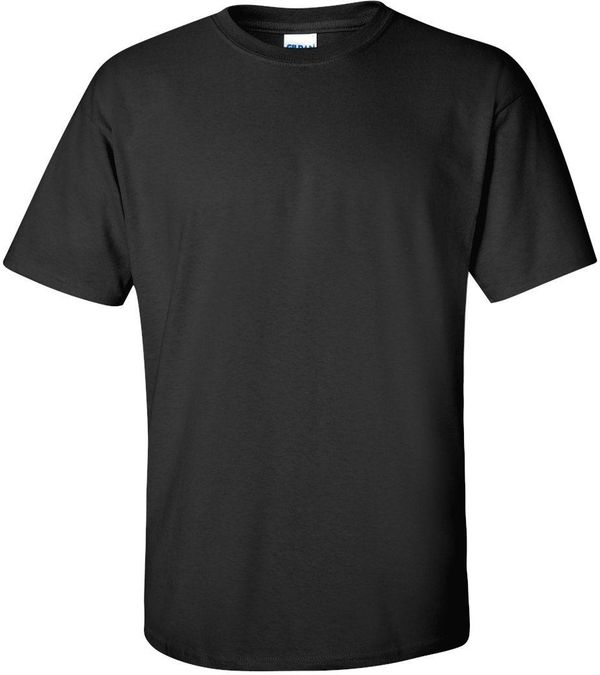 Am image of a Custom Gildan Ultra Cotton T Shirt in Black!