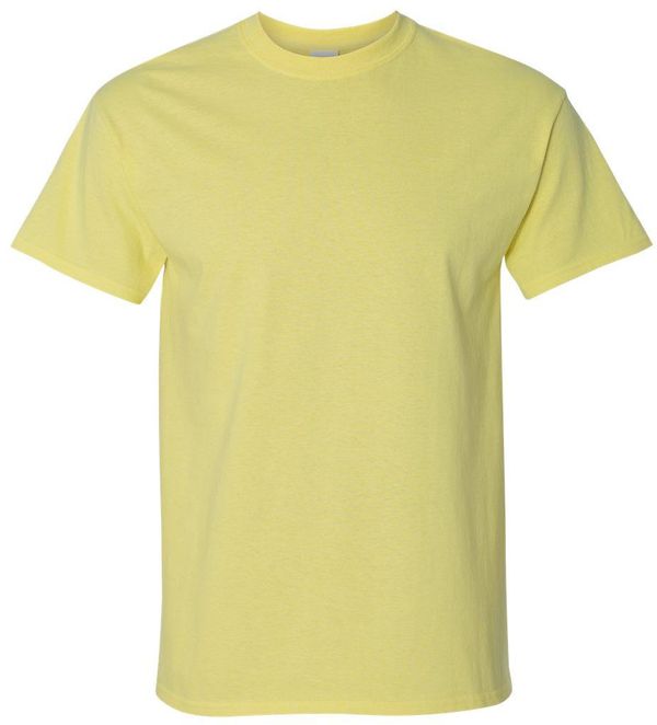 Am image of a Custom Gildan Ultra Cotton T Shirt in Cornsilk!