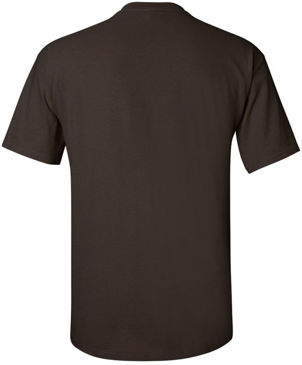 Am image of a Custom Gildan Ultra Cotton T Shirt in Dark Chocolate!