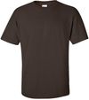 Am image of a Custom Gildan Ultra Cotton T Shirt in Dark Chocolate!