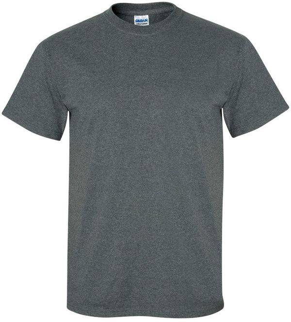 Am image of a Custom Gildan Ultra Cotton T Shirt in Dark Heather!