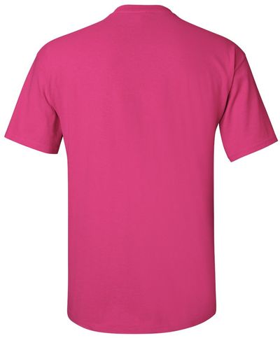Am image of a Custom Gildan Ultra Cotton T Shirt in Heliconia!