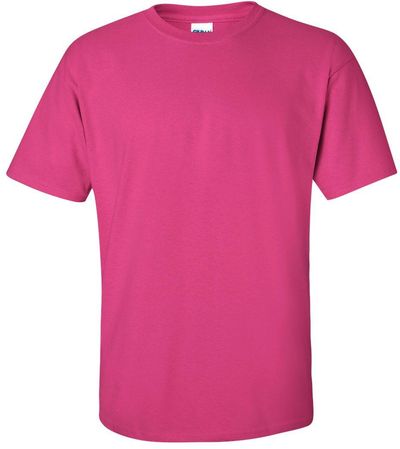 Am image of a Custom Gildan Ultra Cotton T Shirt in Heliconia!