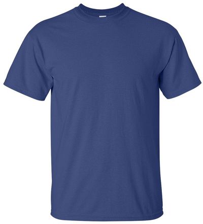 Am image of a Custom Gildan Ultra Cotton T Shirt in Metro Blue!