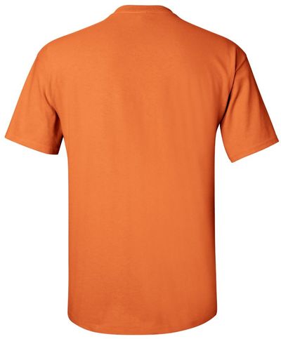 Am image of a Custom Gildan Ultra Cotton T Shirt in Tangerine!
