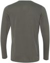 Am image of a Custom Gildan Performance Long Sleeve T Shirt in Charcoal!