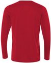 Am image of a Custom Gildan Performance Long Sleeve T Shirt in Red!