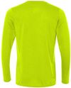 Am image of a Custom Gildan Performance Long Sleeve T Shirt in Safety Green!