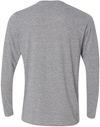Am image of a Custom Gildan Performance Long Sleeve T Shirt in Sport Grey!
