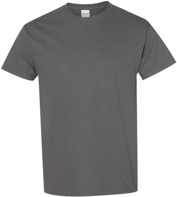 Am image of a Custom GILDAN Heavy Cotton TShirt in Charcoal!