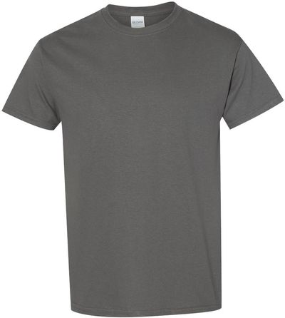 Am image of a Custom GILDAN Heavy Cotton TShirt in Charcoal!