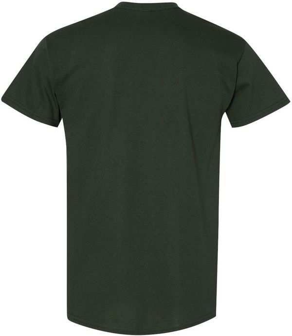 Am image of a Custom GILDAN Heavy Cotton TShirt in Forest Green!