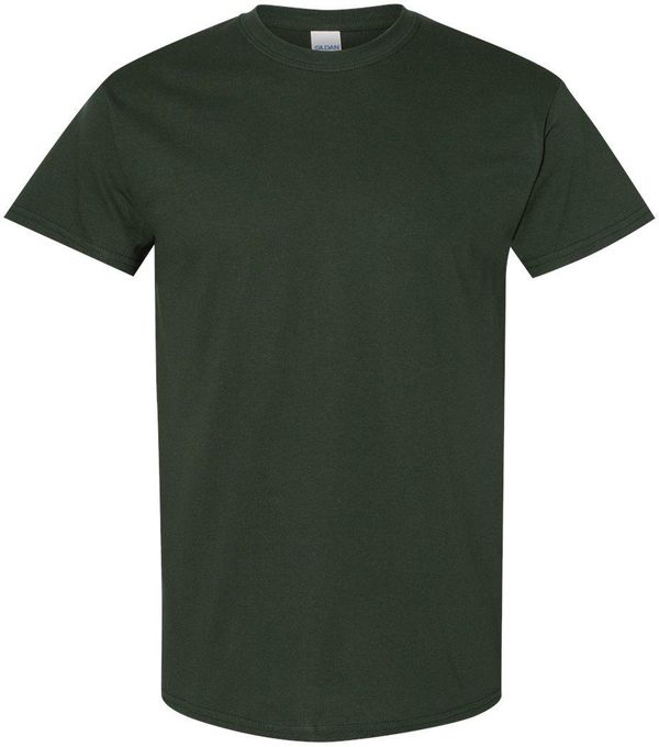 Am image of a Custom GILDAN Heavy Cotton TShirt in Forest Green!