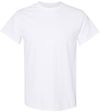 Am image of a Custom GILDAN Heavy Cotton TShirt in White!