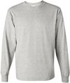 Am image of a Custom Gildan Heavy Cotton Long Sleeve T Shirt in Ash!