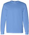 Am image of a Custom Gildan Heavy Cotton Long Sleeve T Shirt in Carolina Blue!