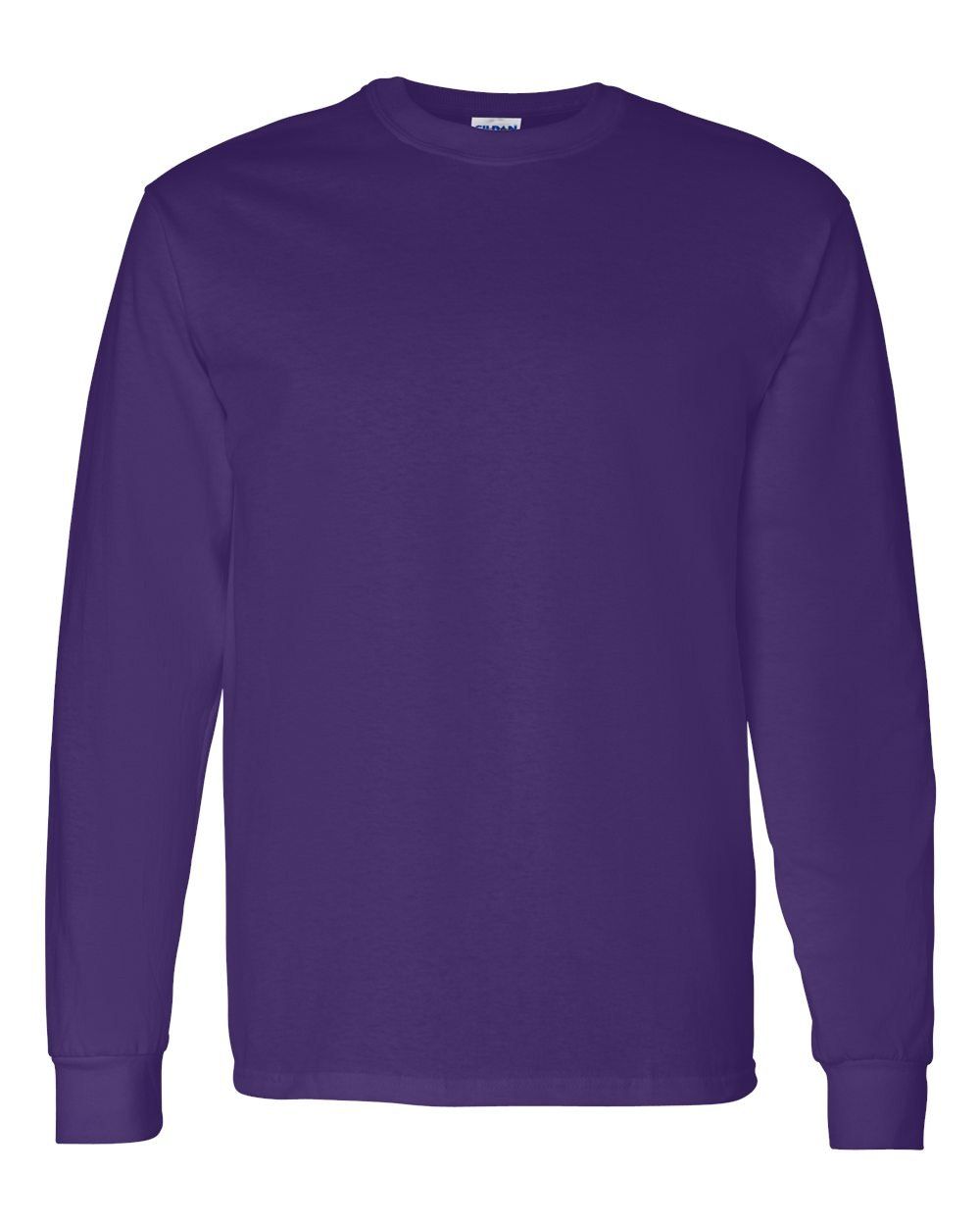 Gildan Heavy Cotton Long Sleeve T Shirt in Purple