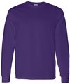 Am image of a Custom Gildan Heavy Cotton Long Sleeve T Shirt in Purple!