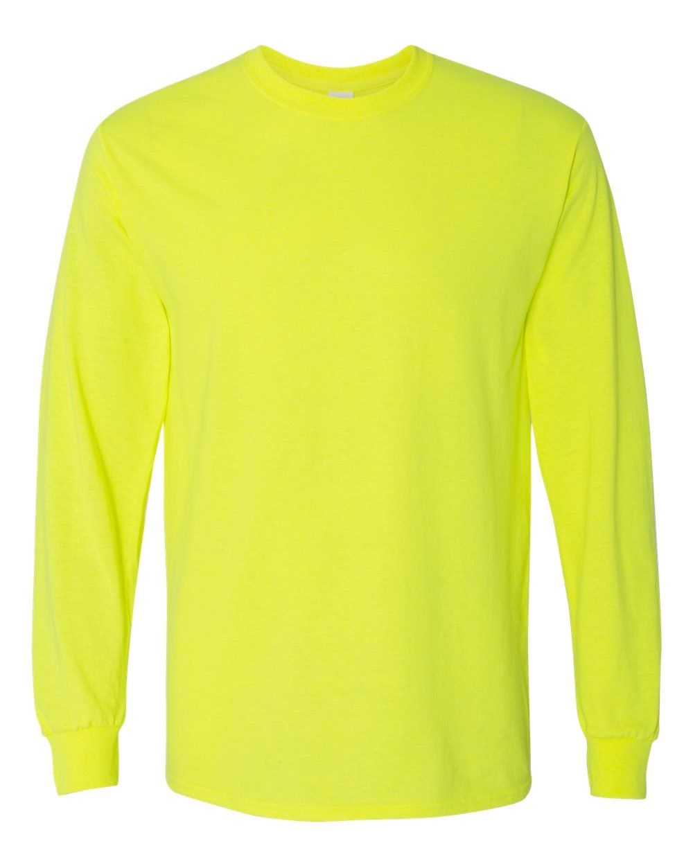 Gildan Heavy Cotton Long Sleeve T Shirt in Safety Green