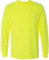 Am image of a Custom Gildan Heavy Cotton Long Sleeve T Shirt in Safety Green!