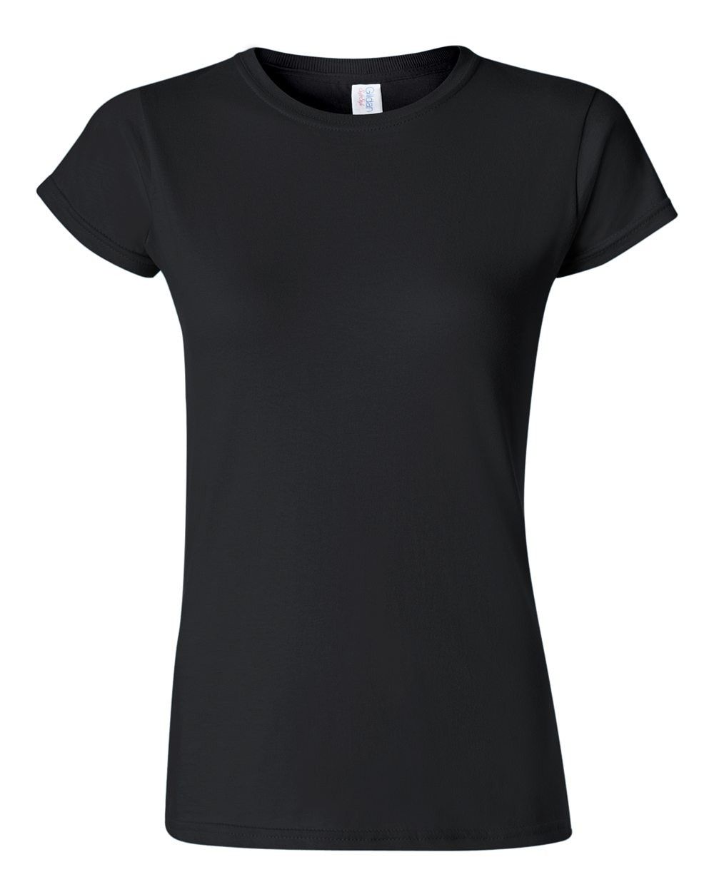 Gildan Softstyle Women's T Shirt in Black