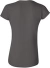 Am image of a Custom Gildan Softstyle Women's T Shirt in Charcoal!