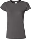 Am image of a Custom Gildan Softstyle Women's T Shirt in Charcoal!