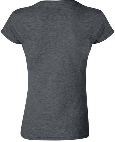 Am image of a Custom Gildan Softstyle Women's T Shirt in Dark Heather!
