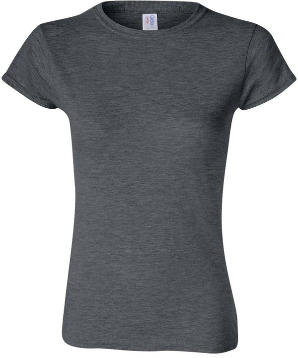 Am image of a Custom Gildan Softstyle Women's T Shirt in Dark Heather!
