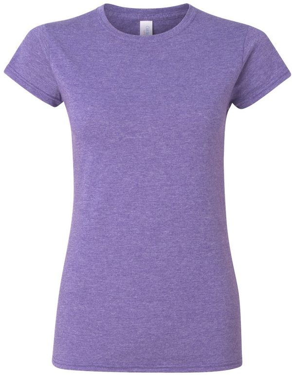 Am image of a Custom Gildan Softstyle Women's T Shirt in Heather Purple!