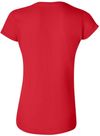 Am image of a Custom Gildan Softstyle Women's T Shirt in Red!