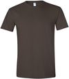 Am image of a Custom Gildan Softstyle T Shirt in Dark Chocolate!