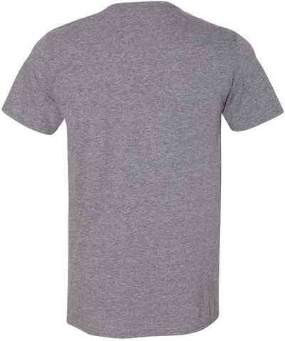 Am image of a Custom Gildan Softstyle T Shirt in Graphite Heather!