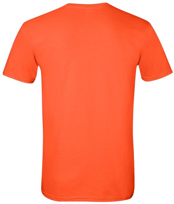 Am image of a Custom Gildan Softstyle T Shirt in Orange!