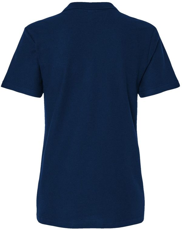 Am image of a Custom Gildan Softstyle Womens Pique Polo in Navy!