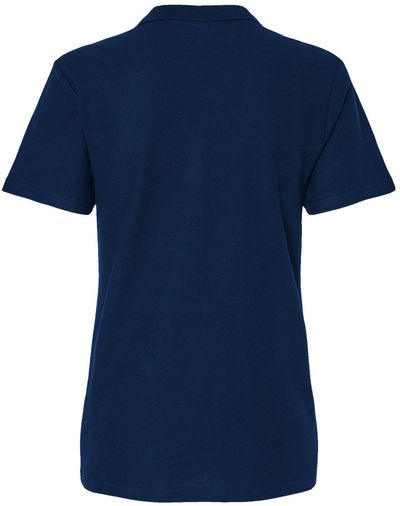 Am image of a Custom Gildan Softstyle Womens Pique Polo in Navy!