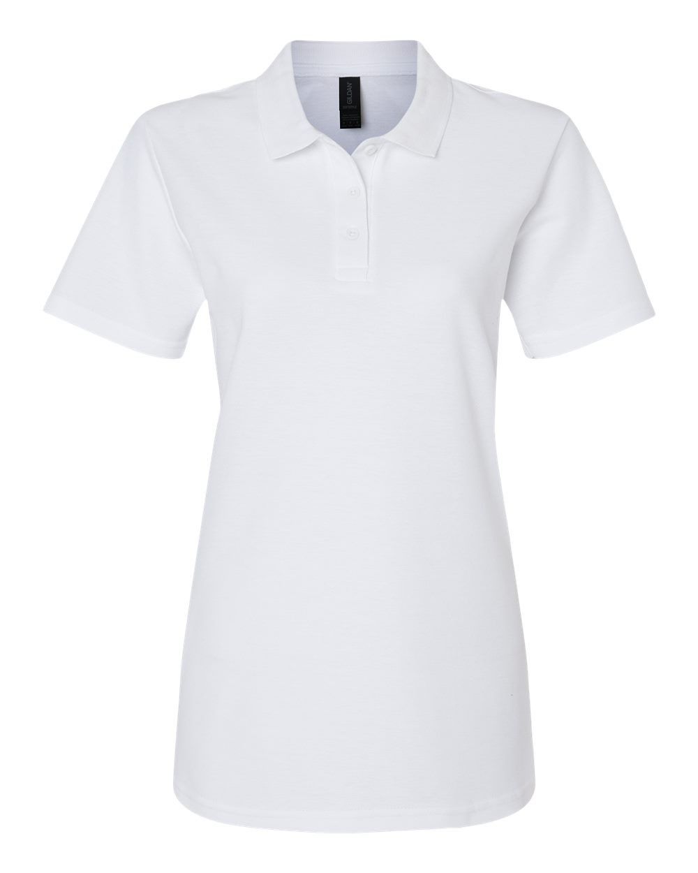 Gildan white polo shirt hotsell