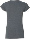 Am image of a Custom Gildan Softstyle Ladies V Neck T Shirt in Dark Heather!