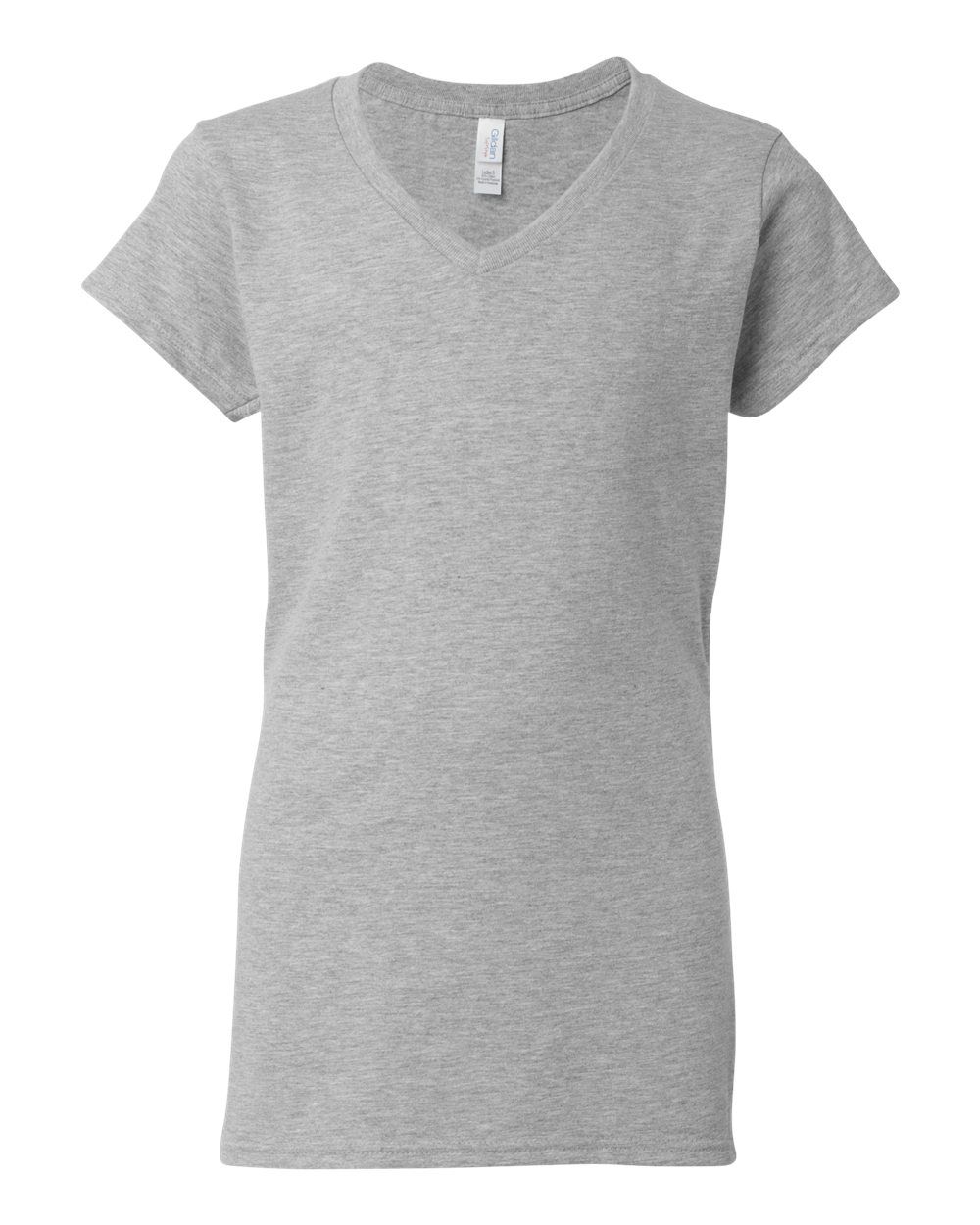 Gildan Softstyle Ladies V Neck T Shirt in Sport Grey