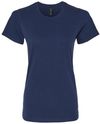 Am image of a Custom Gildan Softstyle Women's Midweight T Shirt in Navy!