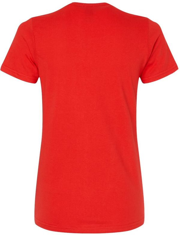 Am image of a Custom Gildan Softstyle Women's Midweight T Shirt in Red!