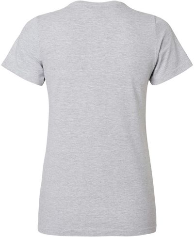 Am image of a Custom Gildan Softstyle Women's Midweight T Shirt in Sport Grey!